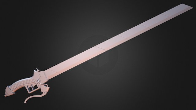 3D maneuver gear - Blade 3D Model