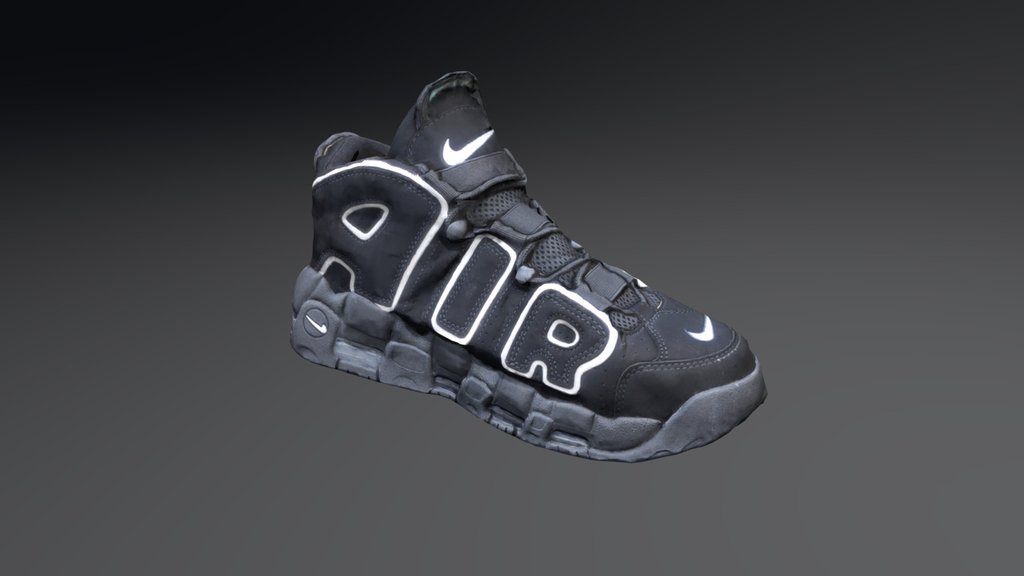 Nike Air Uptempo Sneaker(3D scanned, low poly)