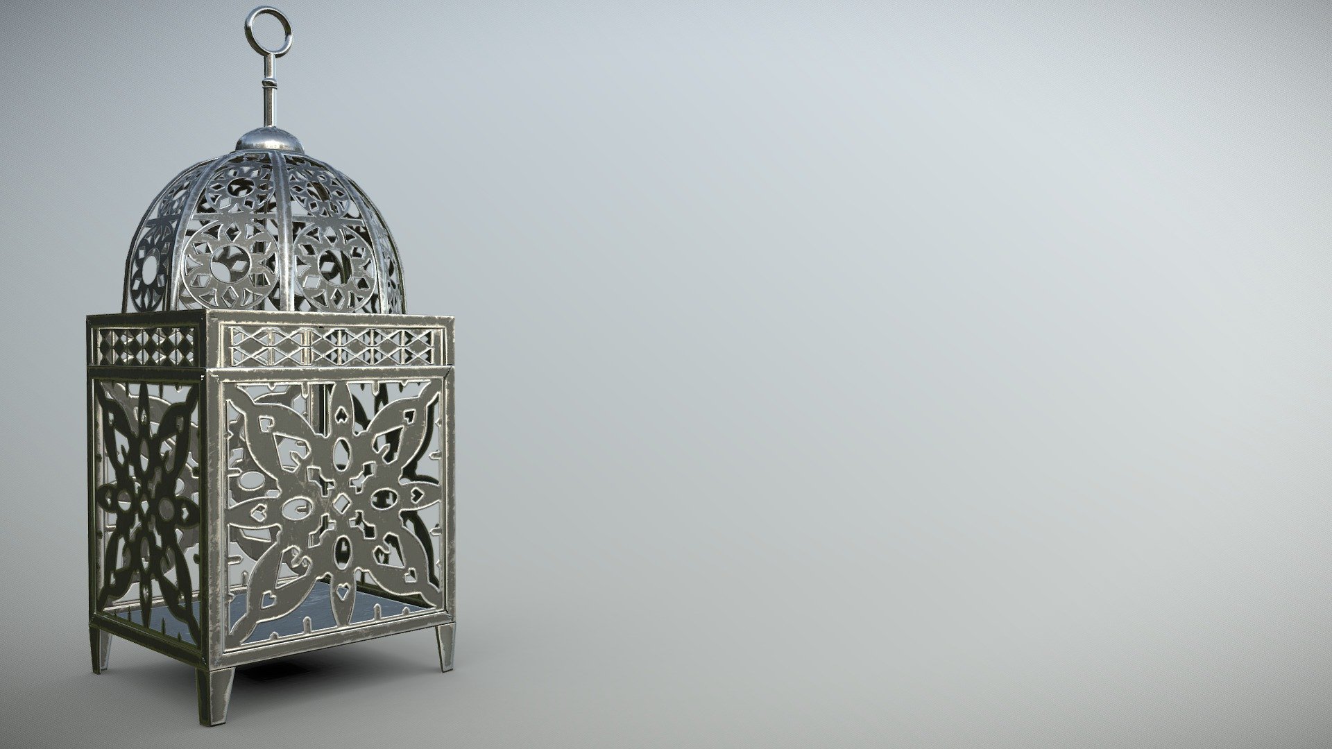 Morrocan iron lantern - 3D model by Elaisu [b148330] - Sketchfab