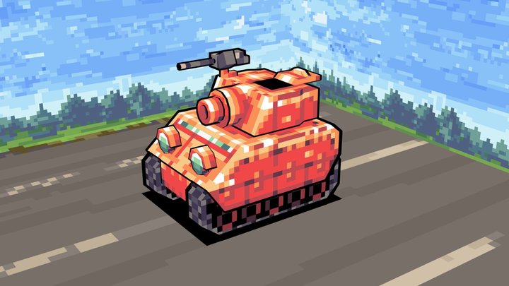 Advance Wars - Orange Star Tank 3D Model