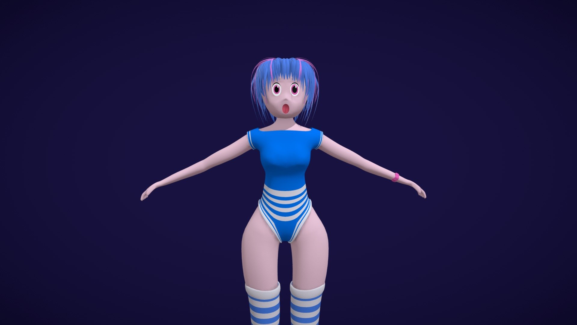 Anime Character 1 - 3D model by muzan.0 [b1496c5] - Sketchfab