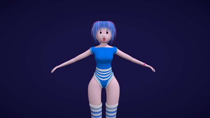 Anime Character 1 3D Model