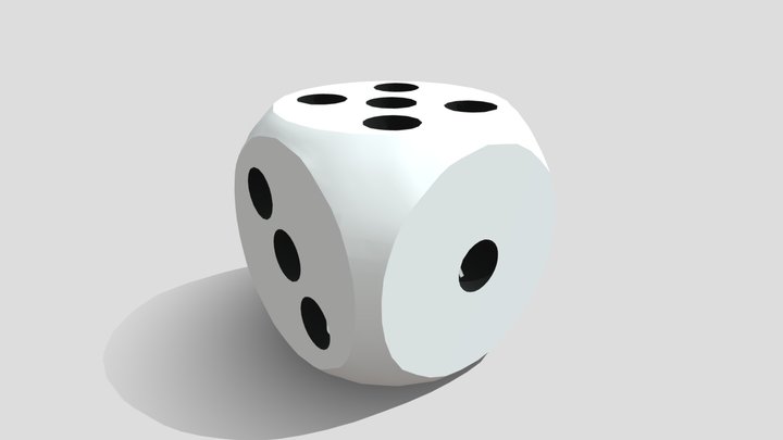 A Dice 3D Model