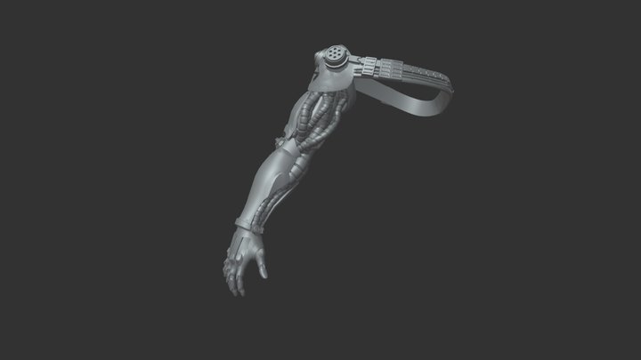 Robot Arm WIP 3D Model