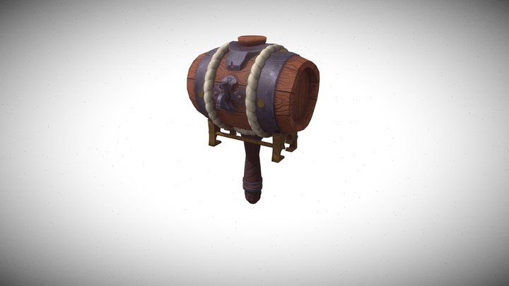 Barrel_hammer_gulin – Gratis 3D-model STL