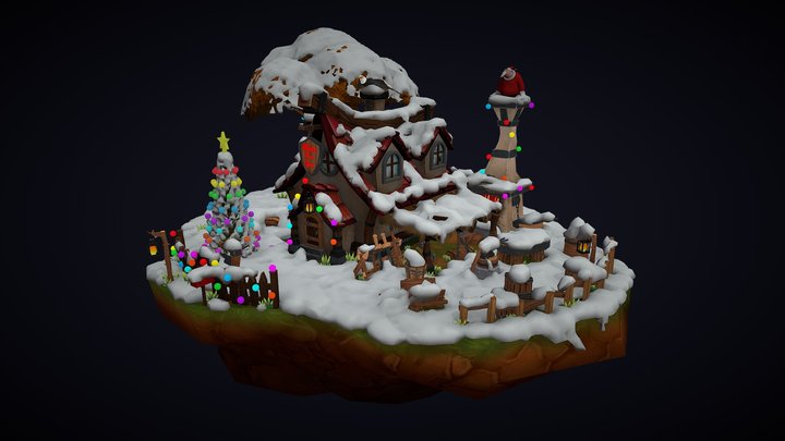 Winter Version ( Warrior House ) 3D Model