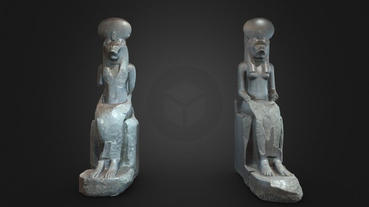 Sekhmet Statues: Liverpool World Museum 3D Model