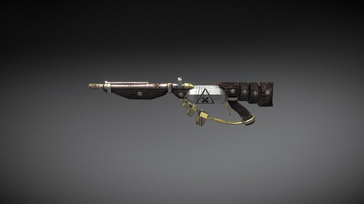 Steampunk Gun 3D Model