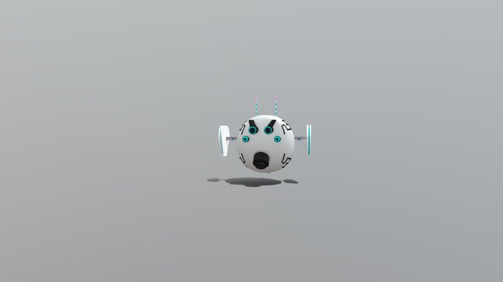 droid round bun 3D Model