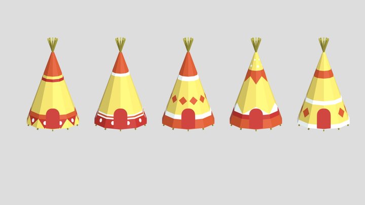 Indian Teepee 3D Model