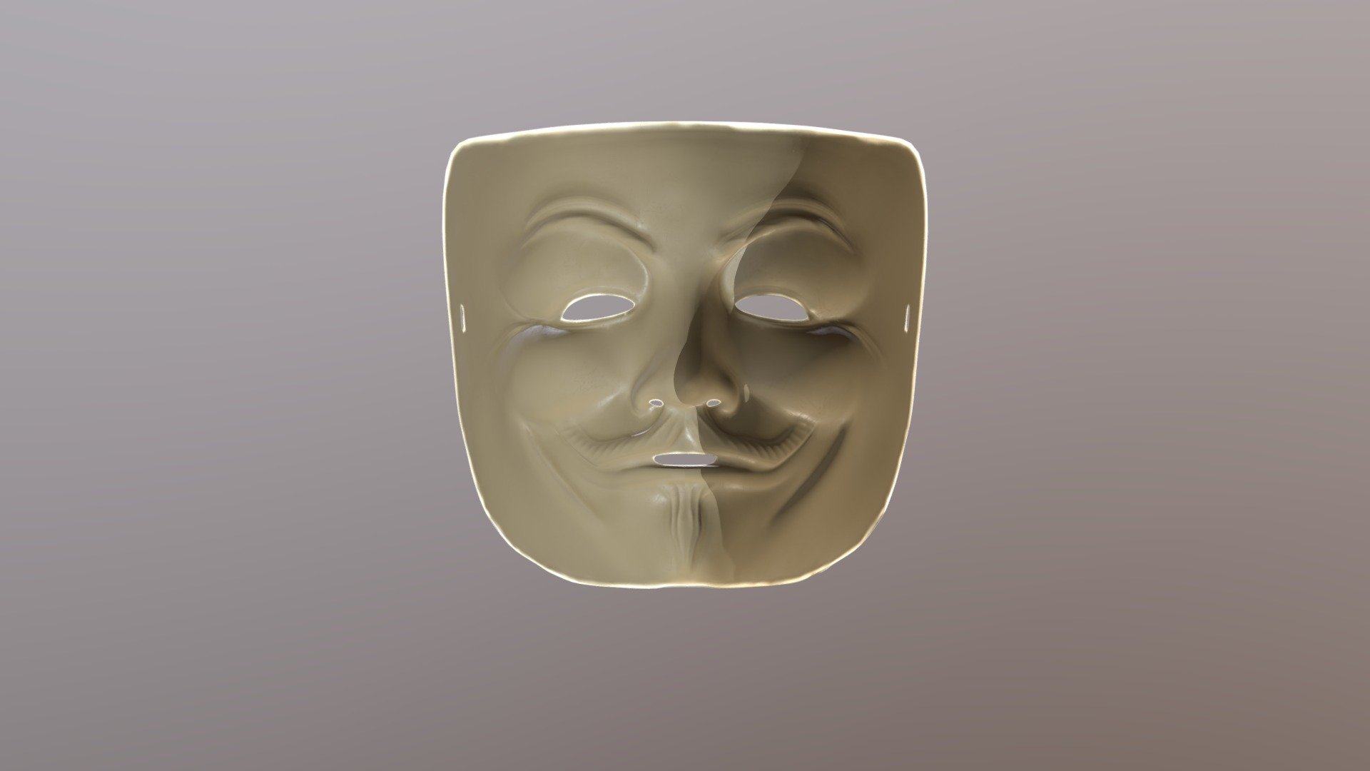 guy fawkes mask 3D model by ALDOUSGUNGAB [b14e757] Sketchfab