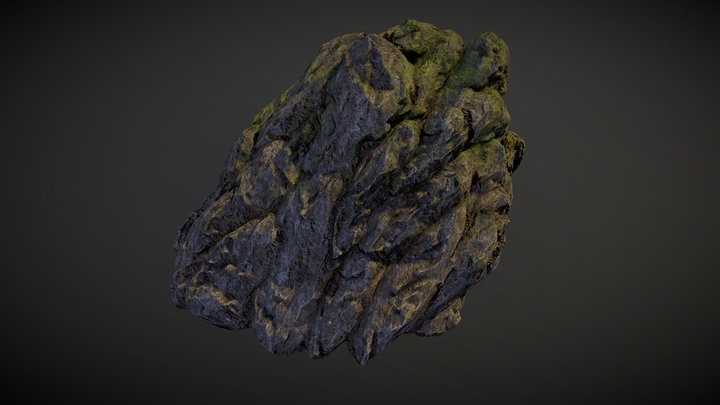 Realistic Rock Cliff – Free 3D Model STL