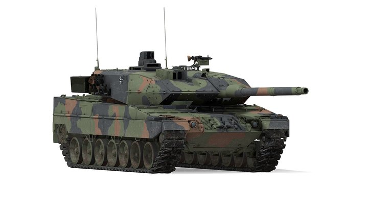 Leopard 2A6 German MBT 3D Model