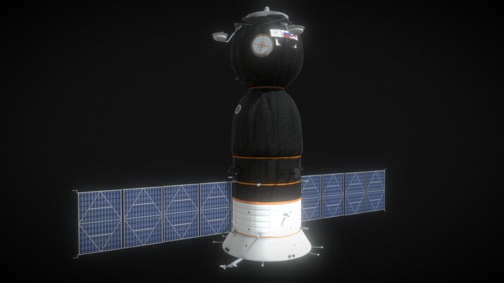 3D Soyuz Spacecraft model Low-poly 3D model 3D Model