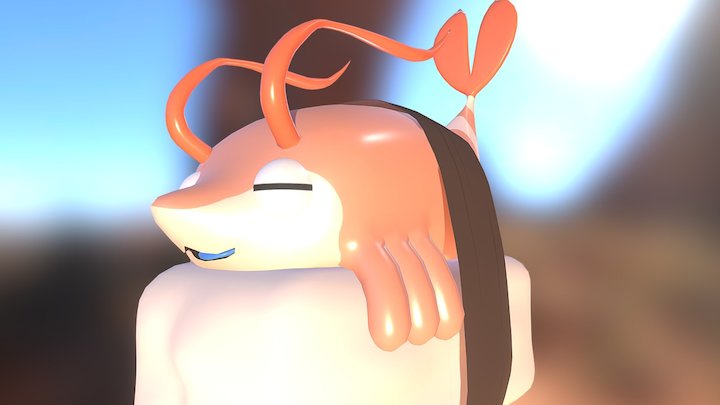 Sushi Shrimp 3D Model