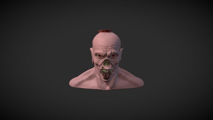 Zombie with substance 3D Model