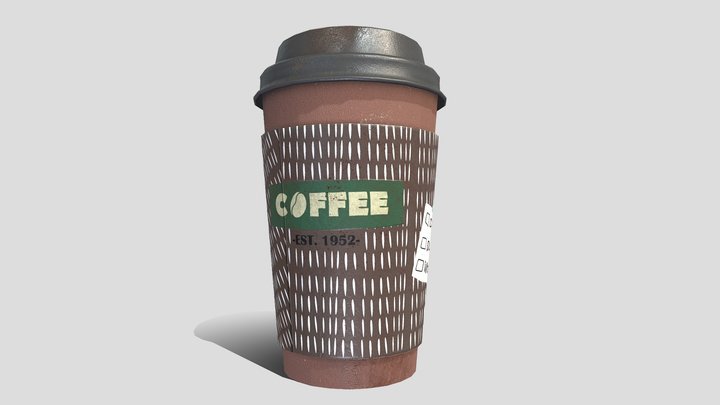 Coffe Cup alt colour 3D Model