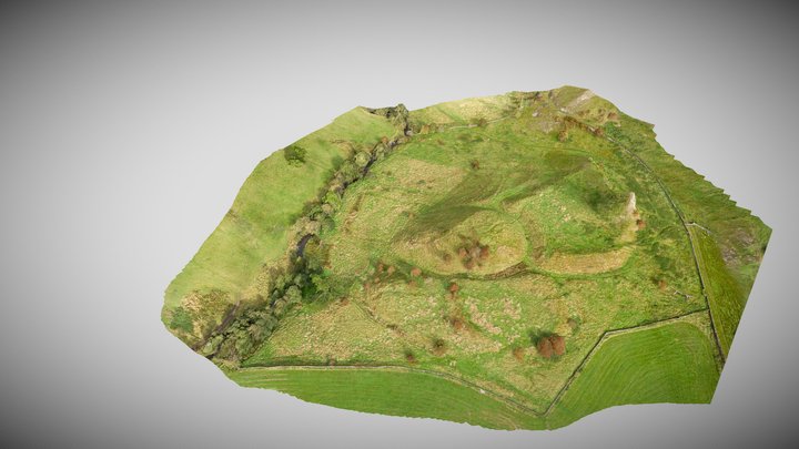 Pilsbury Castle, Derbyshire 3D Model