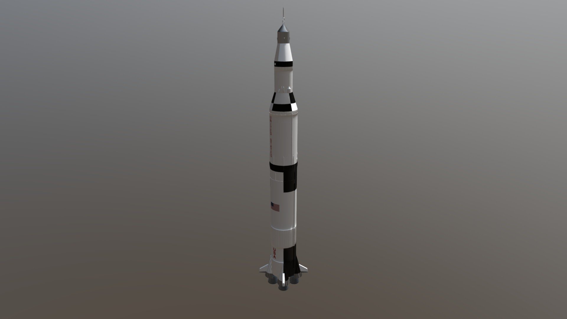Saturn V 3D model by burr_ell (burr_ell) [b153982] Sketchfab