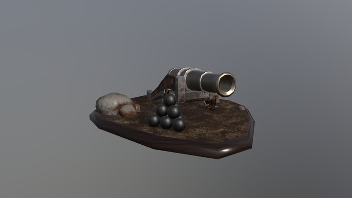 Cannon 2 3D Model