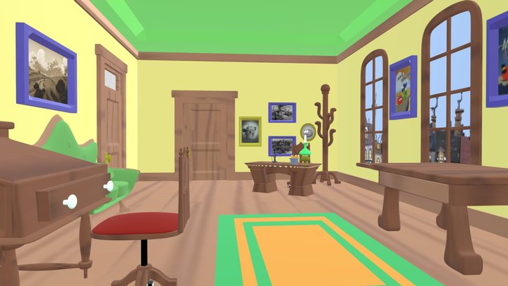 VeggieTales: Cavis and Millward's Office – Modelo 3D gratuito STL