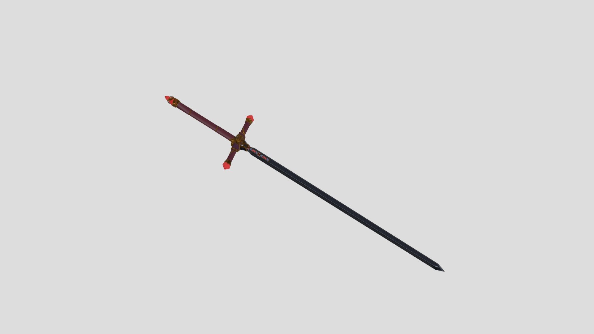 The Sword of Ruby - 3D model by kuakualkul [b1581dd] - Sketchfab