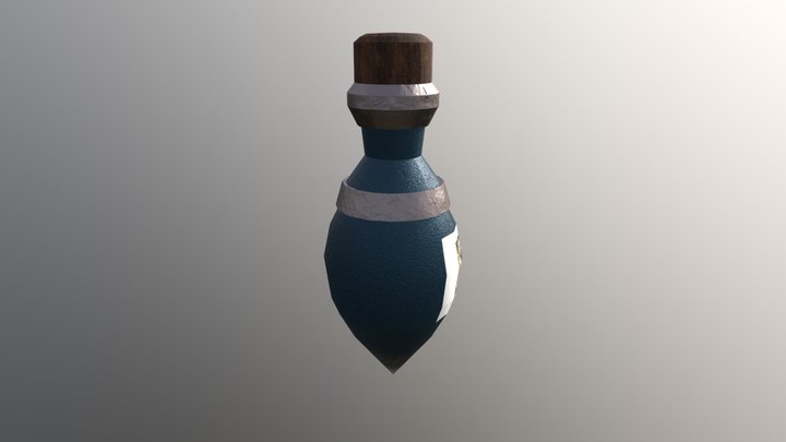 Low Poly Fantasy Potion 3D Model