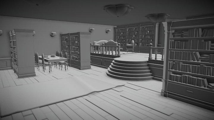 Library New Ref 3D Model