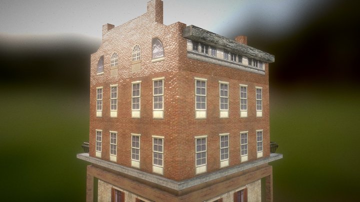Realistic building – Free 3D Model STL