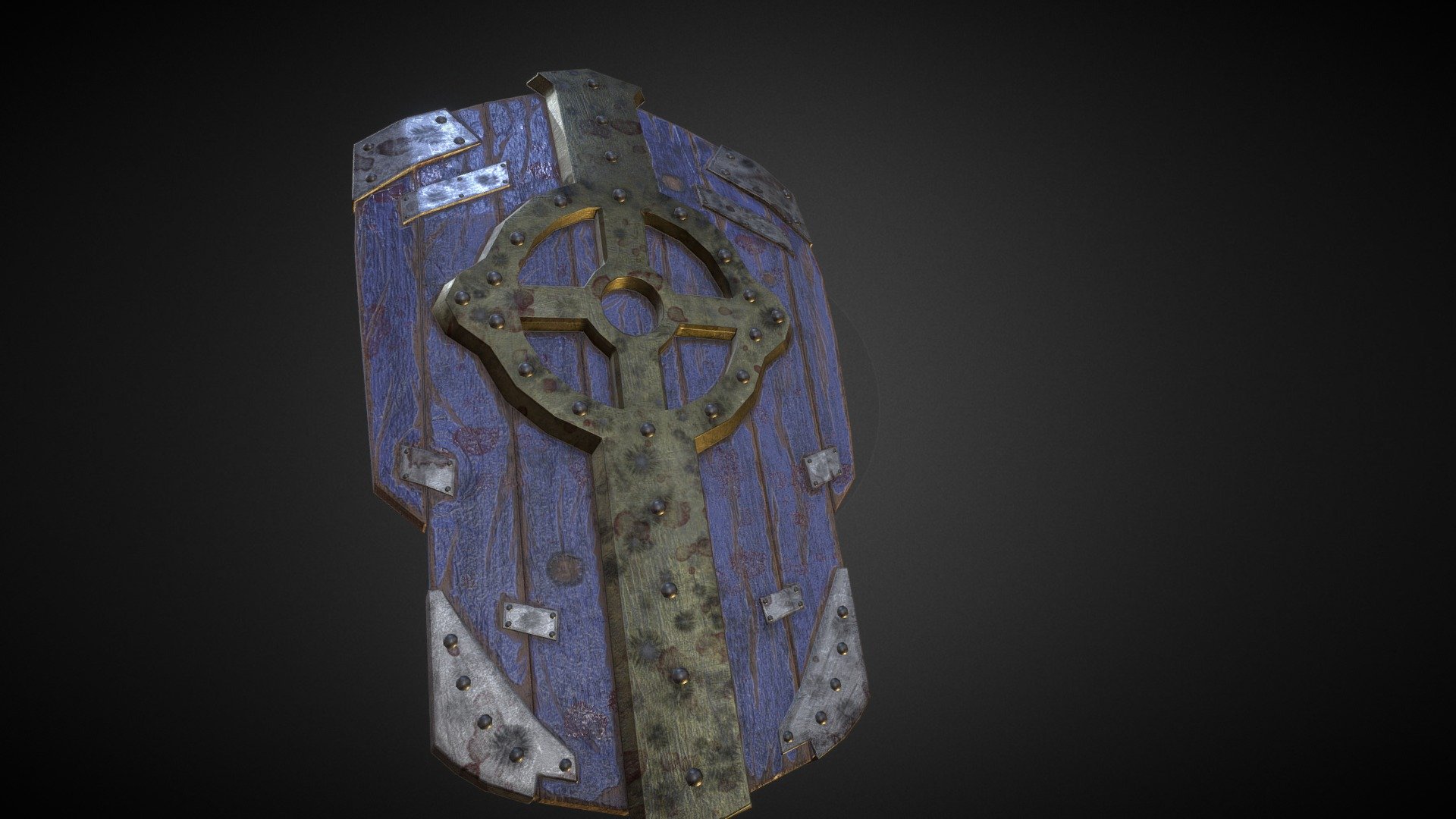 Gilded Sentinel Shield - 3D model by Alexander (@HXPE) [b15a214 ...
