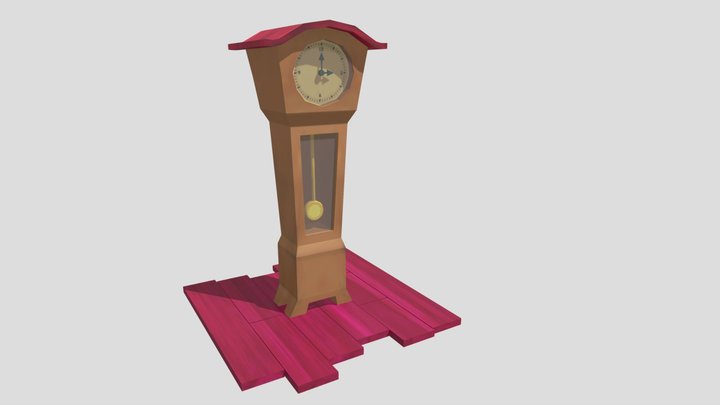 3d Pendulum Clock 3D Model