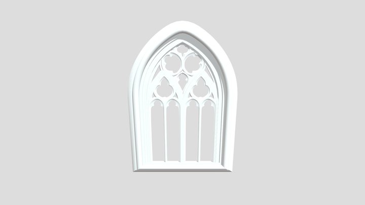 Gothic window 1 3D Model
