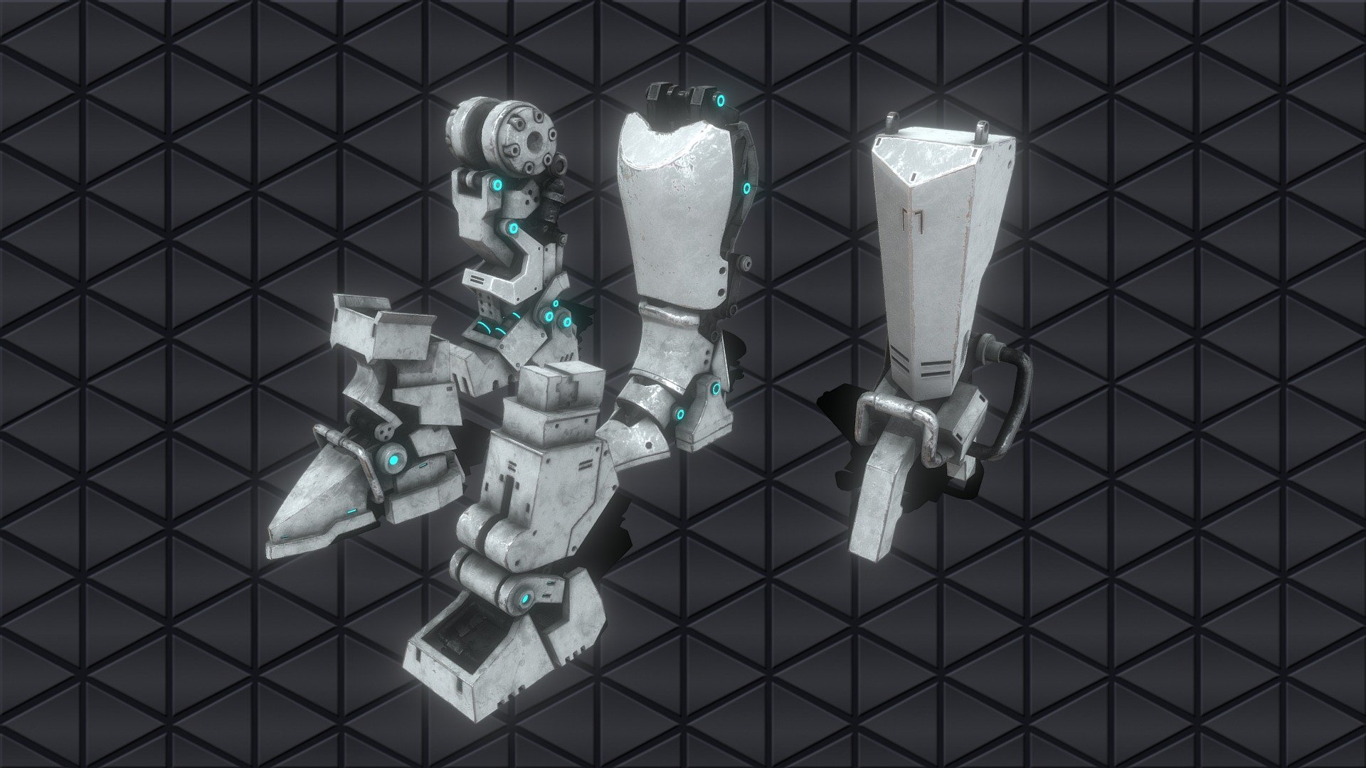 Robot leg kitbash collection part 01 - Buy Royalty Free 3D model by Art ...