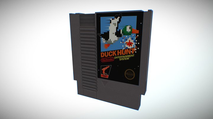 Duck Hunt Cartridge 3D Model