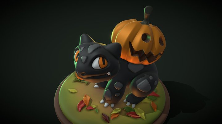 Pumpkasaur 3D Model
