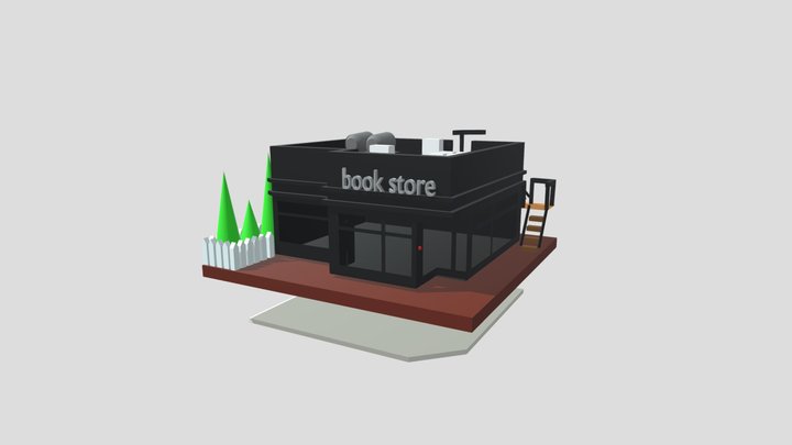 Mundo exterior librería de bases de datos 3D Model
