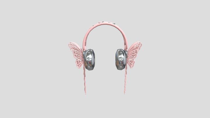 Butterfly Headphones y2k-y3k 3D Model