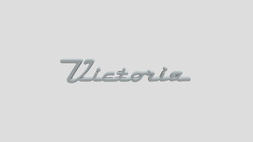 1956 Ford Fairlane Victoria chrome badge