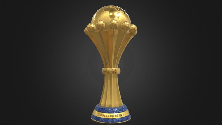 AFCON CAF Africa Cup of Nations trophy award 3D Model