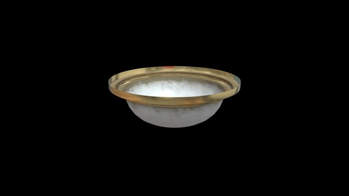 Worn Ceiling Light 3D Model