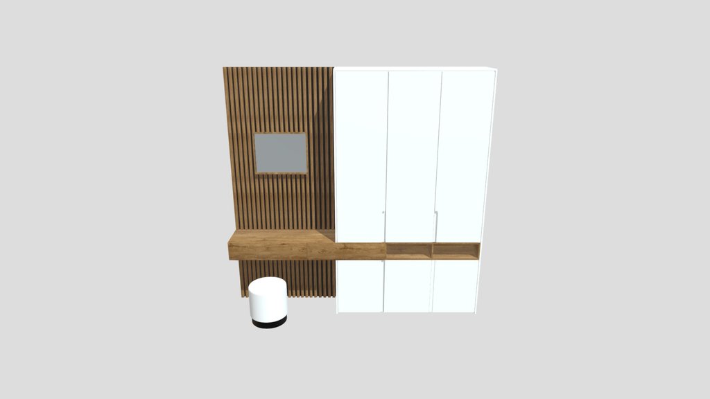 Bedroom Wardrobe Wall White