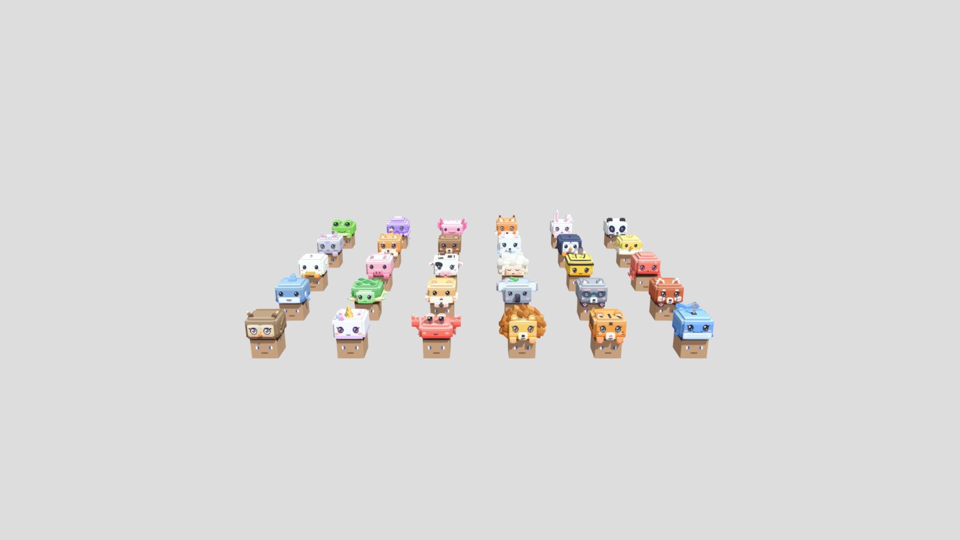 Cute_ Animal_ Hats_ Animated - 3D model by notSwerne [b163d0d] - Sketchfab