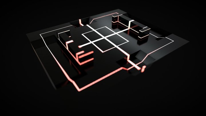 FPS map pvp,pve neon 3D Model