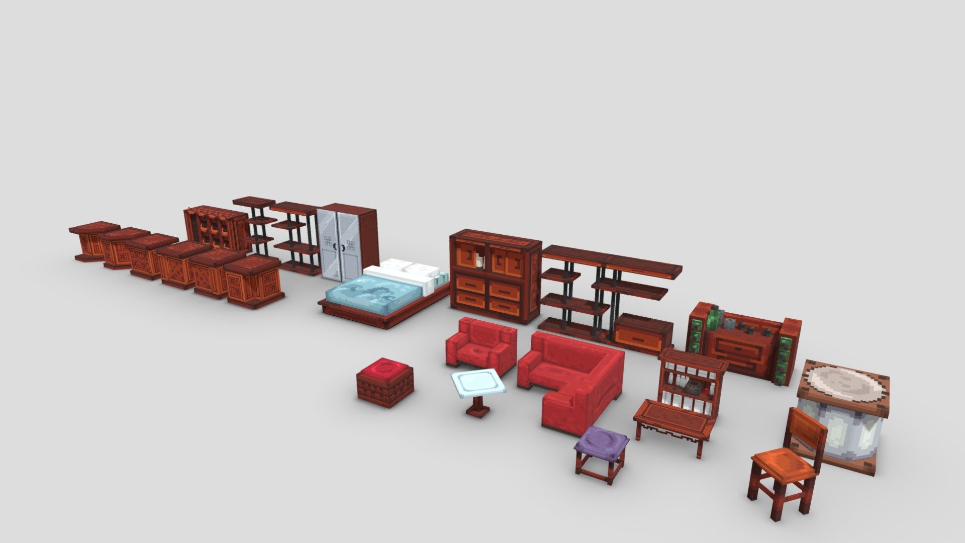 Japanese Furniture Pack Volume 3 Buy Royalty Free 3D model by