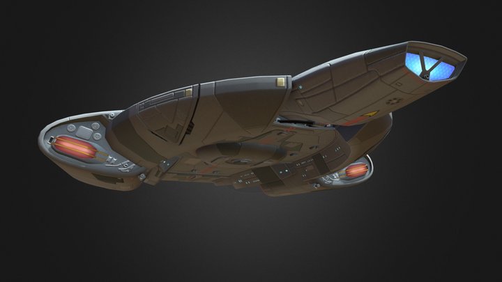 Star Trek - Defiant class 3D Model