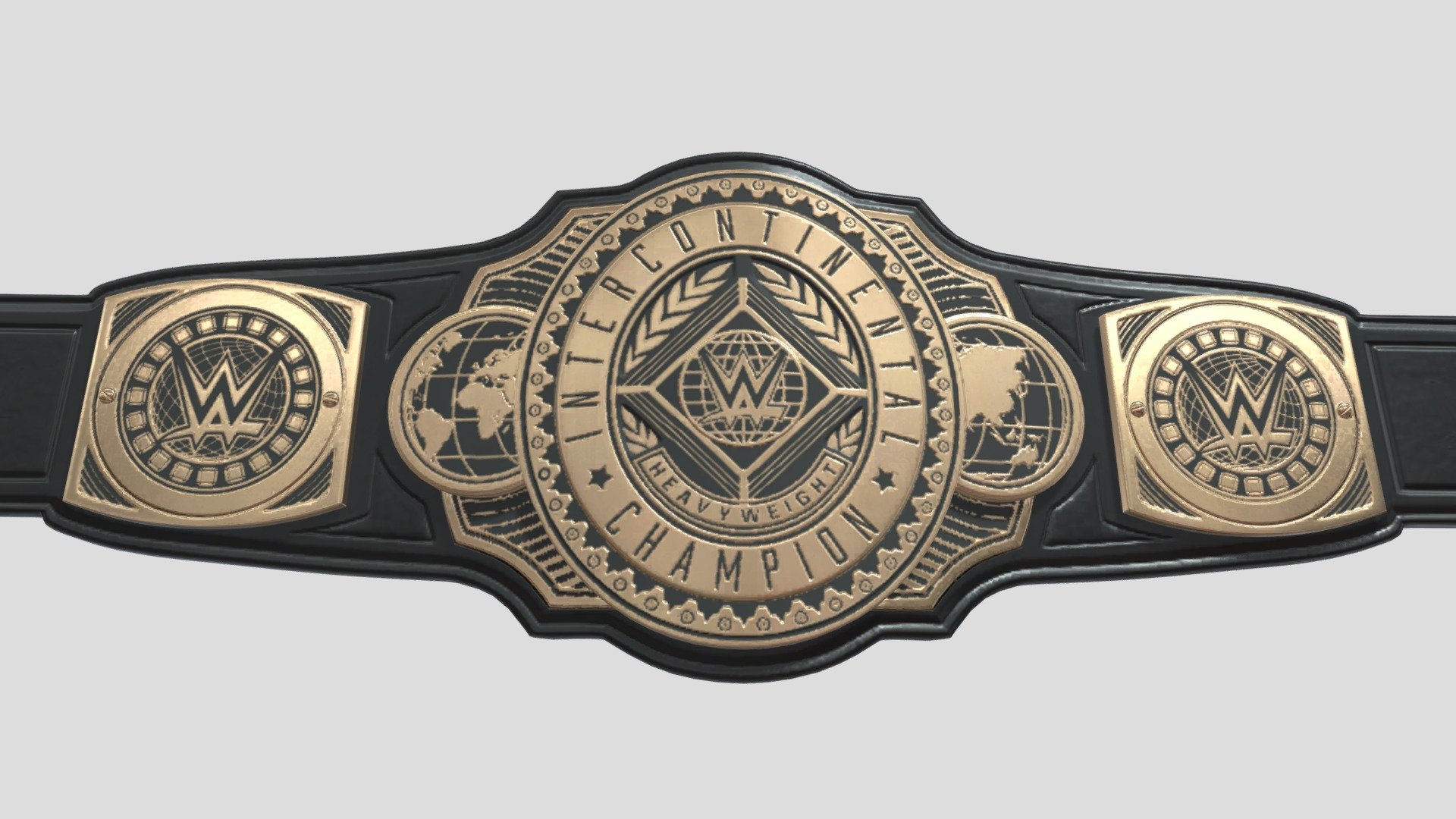WWE - INTERCONTINENTAL CHAMPION BELT - Download Free 3D model by ...