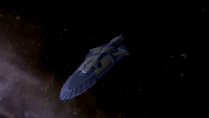 Maylari Empire Battleship 3D Model