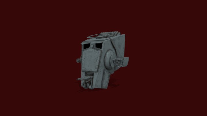 AT-ST Head 3D Model