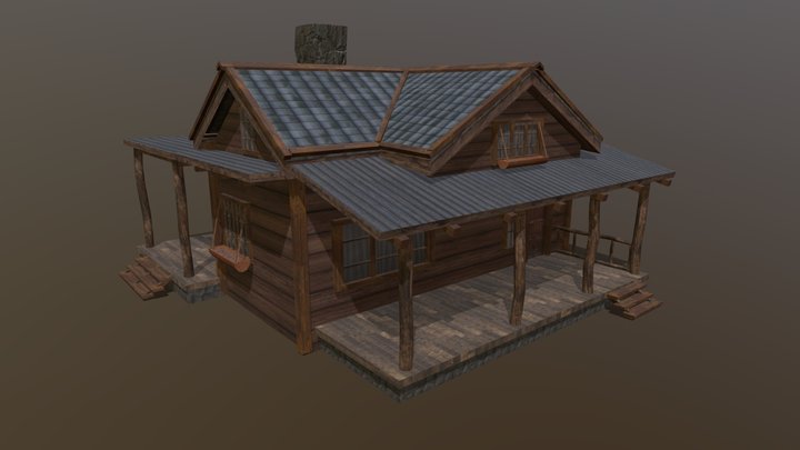 forest loner - house model 3D Model