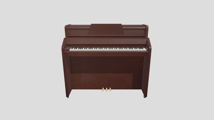 Steinway Upright Piano 3D Model